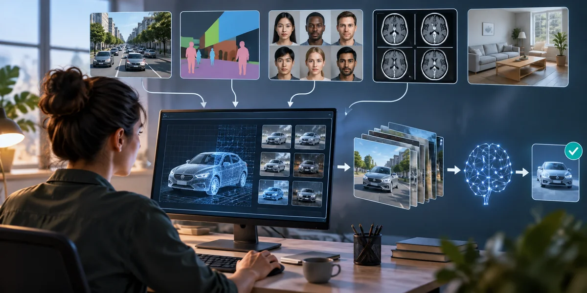 Synthetic data used in deep
learning