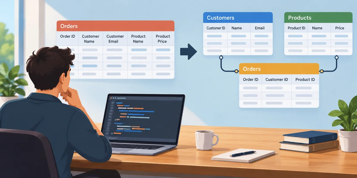 Practical steps to implement SQL
normalization.